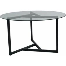 Kalune Design Couchtisch - Runde, Metall und Glas - 75cm