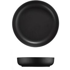 Hermia 710KTP3396 Schwarzes Porzellan-Geschirrset - 18 Stück