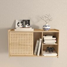 Hanah Home Eichregal - Coralie - 65x30x22 cm - Wandregal