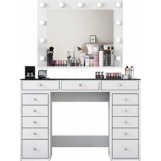 Hanah Home Zayn Vit Sminkbord - Modern Design