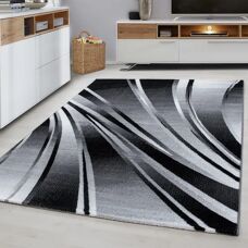 Ayyildiz Parma Kurzflor Schwarzer Teppich - Teppich