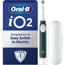 Oral-B iO2 Forest Green Electric Toothbrush - 2-4 Heads - Series 2