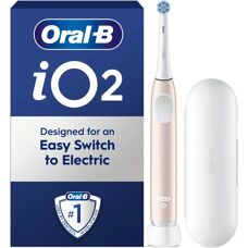Oral-B iO2 Pink Electric Toothbrush - Micro-Vibrations, Round Head - Electric Toothbrush