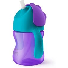 Fioletowy Kubek z Rurką Philips Avent - 200 ml - Wspiera Rozwój Zębów