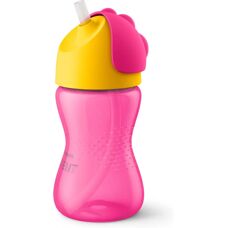 Ceainic flexibil cu pai Philips Avent - 300 ml - Roz/Galben - Ceainic pentru copii