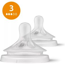 Philips Avent Természetes Válasz Szilikon Cumisüveg Szem - 2 db - Lassú Áramlás 3 - 1 hónap+ dia