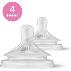 Philips AVENT - SCY964/02 - Flow 4 - 3m+ - Bottle Nipples