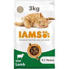 IAMS Vitality Droog Kattenvoer - 3kg - Premium Voeding met Lamsvlees & Kip