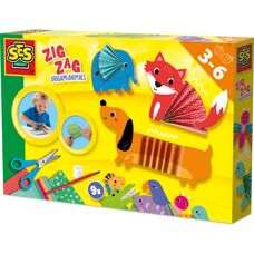 SES Creative Zig Zag Origami Animals Kit - Bastel/Spielzeug