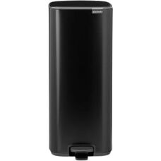 Brabantia Model 238109 30L Rectangular Steel Black Trash Can