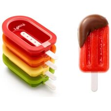 Lékué 882227 Molde de paleta de hielo - 4 piezas - Multicolor