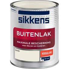 Sikkens RAL 9010 Hoogglans Buitenlak - Buitenlak