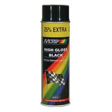Pintura para casas MoTip 04005 - Spray negro brillante 500ml