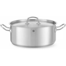 Hendi Edelstahl Bratentopf mit Deckel - 7,3L Kitchen Line