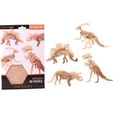 Johntoy Holzbaukasten Dinosaurier 3D - Holzbaukasten