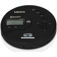 Lenco CD-300BK - Tragbarer Bluetooth CD/MP3-Player mit Stoßsicherung - Schwarz