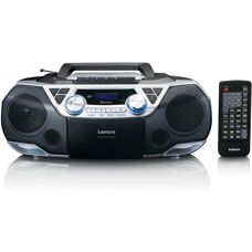 Radio portable Lenco SCD-720SI - Digital, Noir & Argent