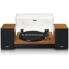 Lenco LS-310WD - Gira-discos avec Bluetooth et Enceintes en Bois