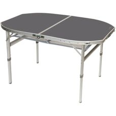 Bo-Camp Ovaal Camping Table 120x80cm - Sturdy Oval Design