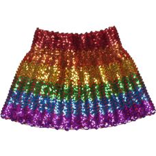 Falda de lentejuelas arcoíris My Other Me - Moda para mujer
