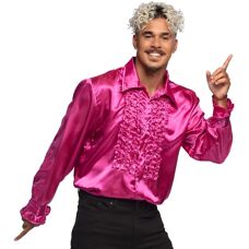 My Other Me M Camisa disco rosa para hombres - Camisa disco