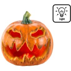 Boland 73000 Dekoration - Blinkende Kürbis 16cm Halloween