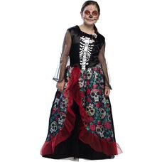 Boland Rosa Disfraz Infantil Día de los Muertos - Halloween