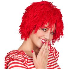 Boland 86204 Peruca corta di lana rossa - Costume da clown