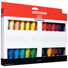 Talens 17820424 Acrylfarben Set - 24 Farben Kunsthandwerk