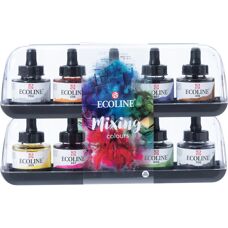 Talens Watercolor Paint Set - 10 x 30ml - Bright Colors