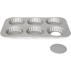 Patisse Silber Oberteil 6 Tartelette Form - Backwerkzeug