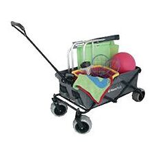 Chariot de plage Eurotrail Sunny gris - Pliable, 75kg - Publicité