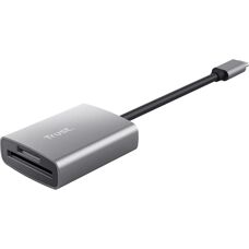 Trust 24136 Lettore di schede USB-C in alluminio - Memoria esterna Type-C