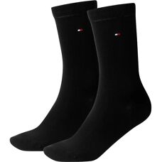 Tommy Hilfiger Sukat Kaksoispakkaus unifarben (371221) - musta (371221-200)