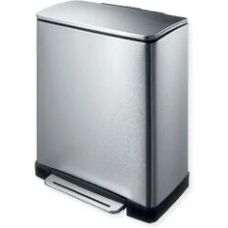 EKO Poubelle Rectangulaire en Acier Inoxydable 28+18L - Publicité