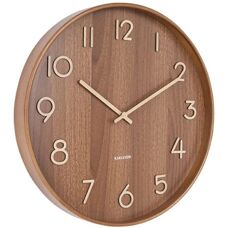 Karlsson KA5809DW Modern Trä Väggklocka - 40cm