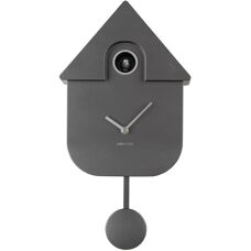 Karlsson KA5867DG Dunkelgraue Metalluhr - Wand-/Tischuhr
