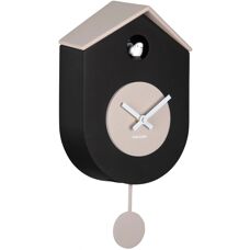 Karlsson KA6026BK Wall Clock - Modern Cuckoo Design