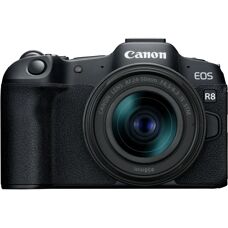 Canon EOS R8 Compact System Camera with RF 24-50mm Zoom Lens - Camera