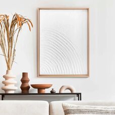 REINDERS - Quartal - 30x40x3 cm - weiß - Wall art