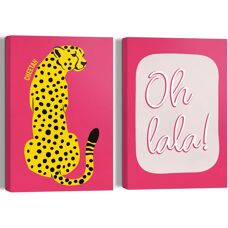 Reinders! - Oh La La - Rosa - 20x30x5 cm - Leinwandbild