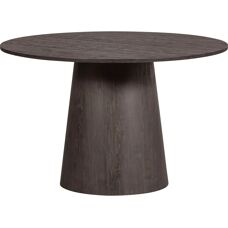 WOOOD Maan Rund Esstisch - MDF Dunkelbraun 120cm
