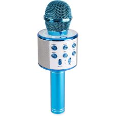 Microphone Karaoke Bluetooth Max - Bleu - Type Karaoké - Publicité