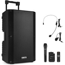 Vonyx VSA700-BP Bærbart 15'' System - Bærbar Højttaler