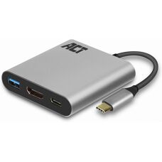 USB-C naar HDMI 4K Adapter ACT - 60W PD, USB-A, USB-C