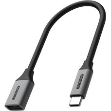 Câble USB Sitecom AD-1011 - 0,15m USB A à USB C Noir/Gris
