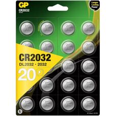 GP Batteries CR2032 Batterie a bottone al litio - 20 pezzi