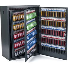 Pavo Key Cabinet - 300 Keys Secure Organizer - Metal Grey