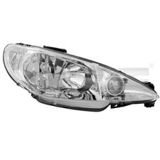 Reflektor Peugeot 206 Lewy - H7 - Dla ruchu prawostronnego