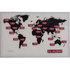 NeXtime 2897 Reloj Digital de Pared Negro - Reloj de Pared